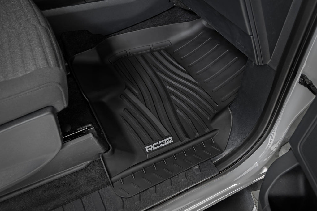 Flex-Fit Floor Mats | FR & RR | Ford F-150 (15-26)/F-150 Lightning (22-26)/Raptor (17-25) by Rough Country
