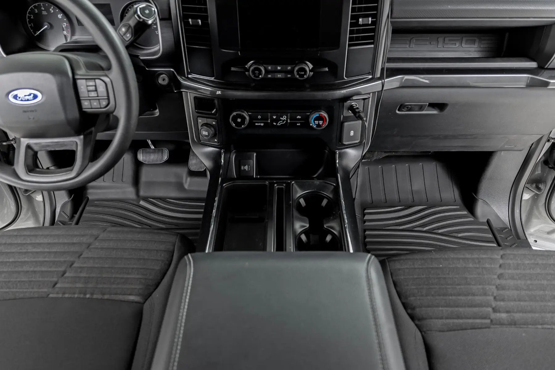 Flex-Fit Floor Mats | FR & RR | Ford F-150 (15-26)/F-150 Lightning (22-26)/Raptor (17-26) by Rough Country