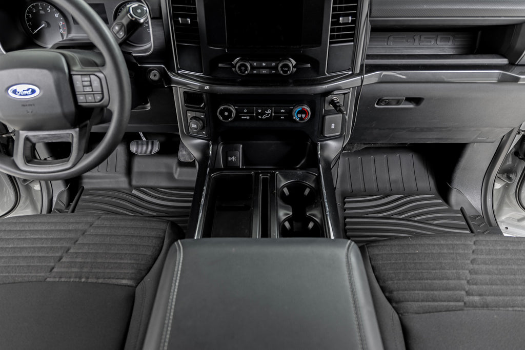 Flex-Fit Floor Mats | FR & RR | Ford F-150 (15-26)/F-150 Lightning (22-26)/Raptor (17-25) by Rough Country