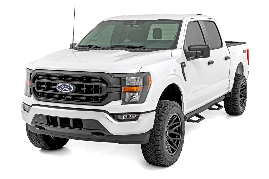 SRL2 Adj Aluminum Step | Crew Cab | Ford F-150/Lightning/F-250/F-350/Raptor (15-26) by Rough Country