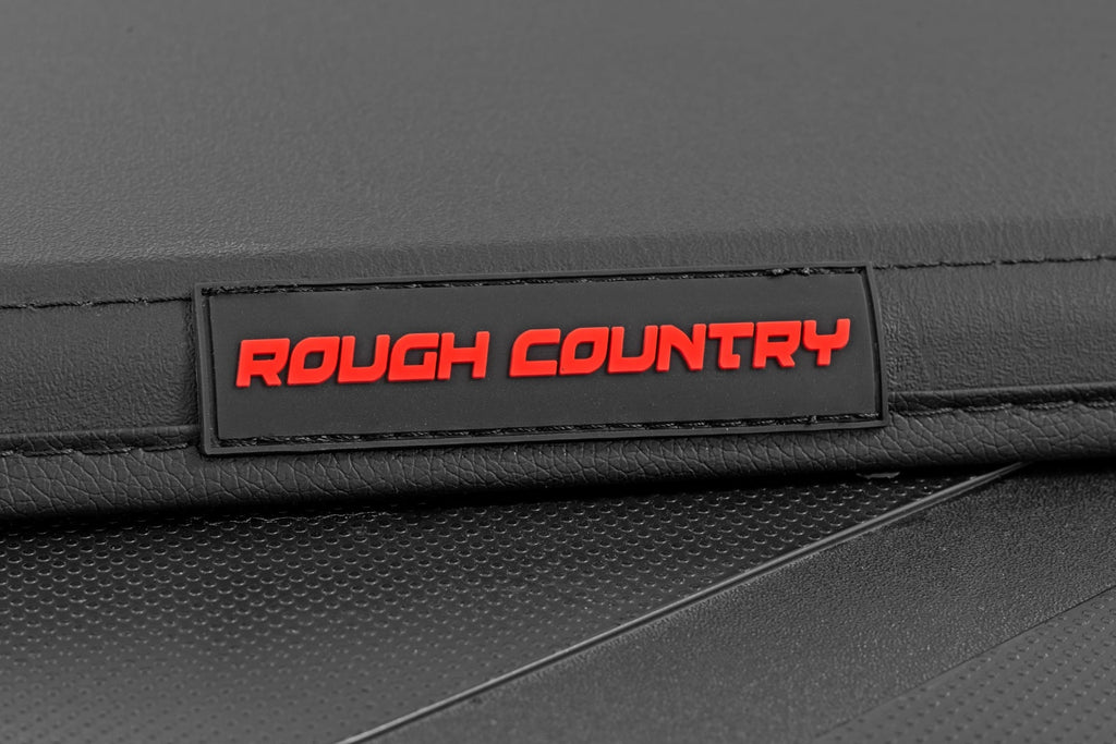 Soft Tri-Fold Bed Cover | 5'7" Bed | with and w/o OE Rail | Toyota Tundra (22-26) by Rough Country