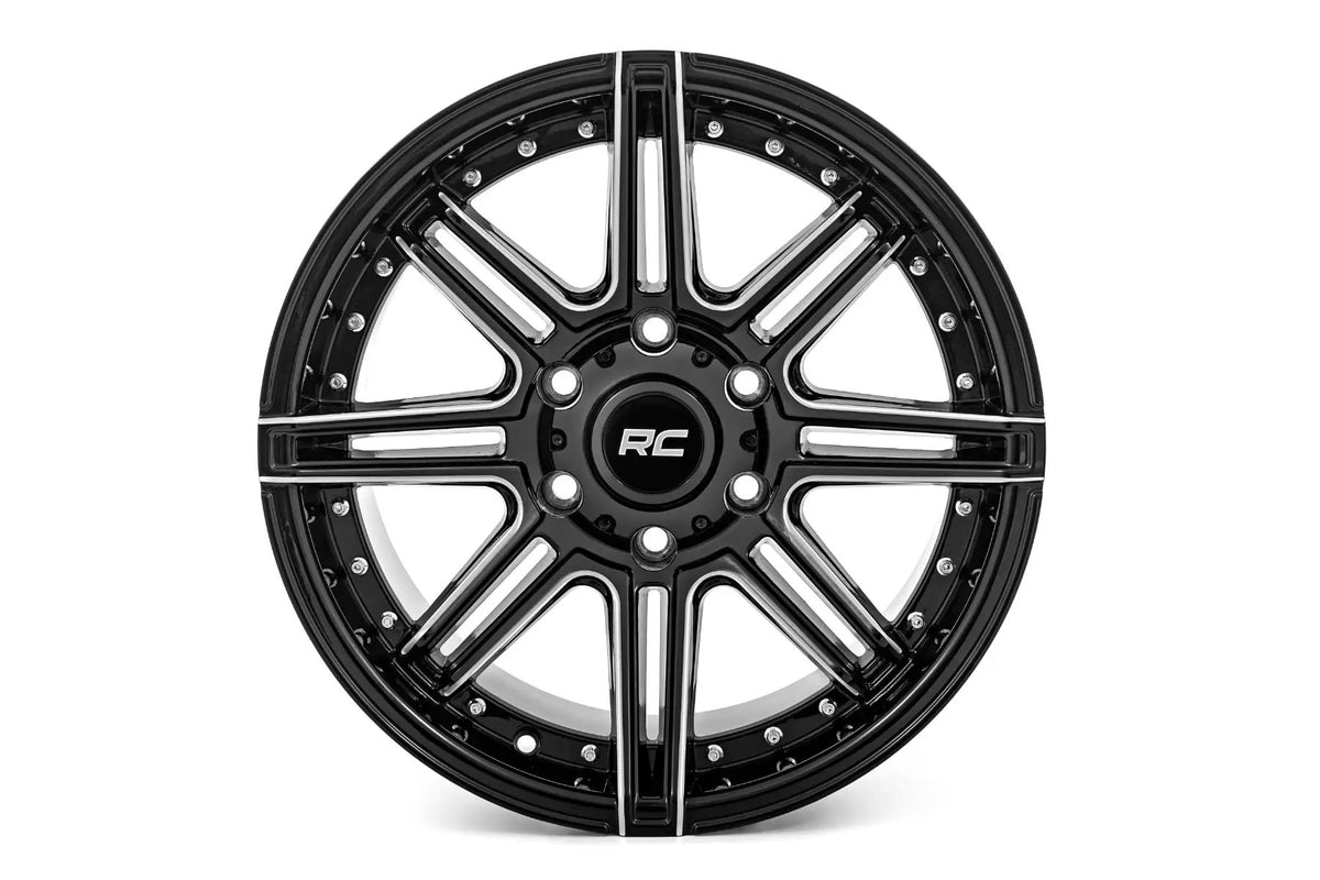 Rough Country 88 Series Wheel | One-Piece | Gloss Black | 17x9 | 6x5.5 | +0mm by Rough Country