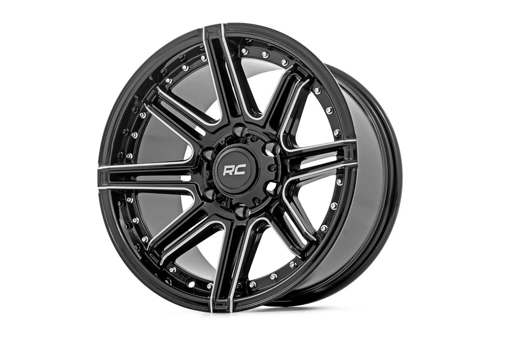 Rough Country 88 Series Wheel | One-Piece | Gloss Black | 17x9 | 6x5.5 | +0mm by Rough Country