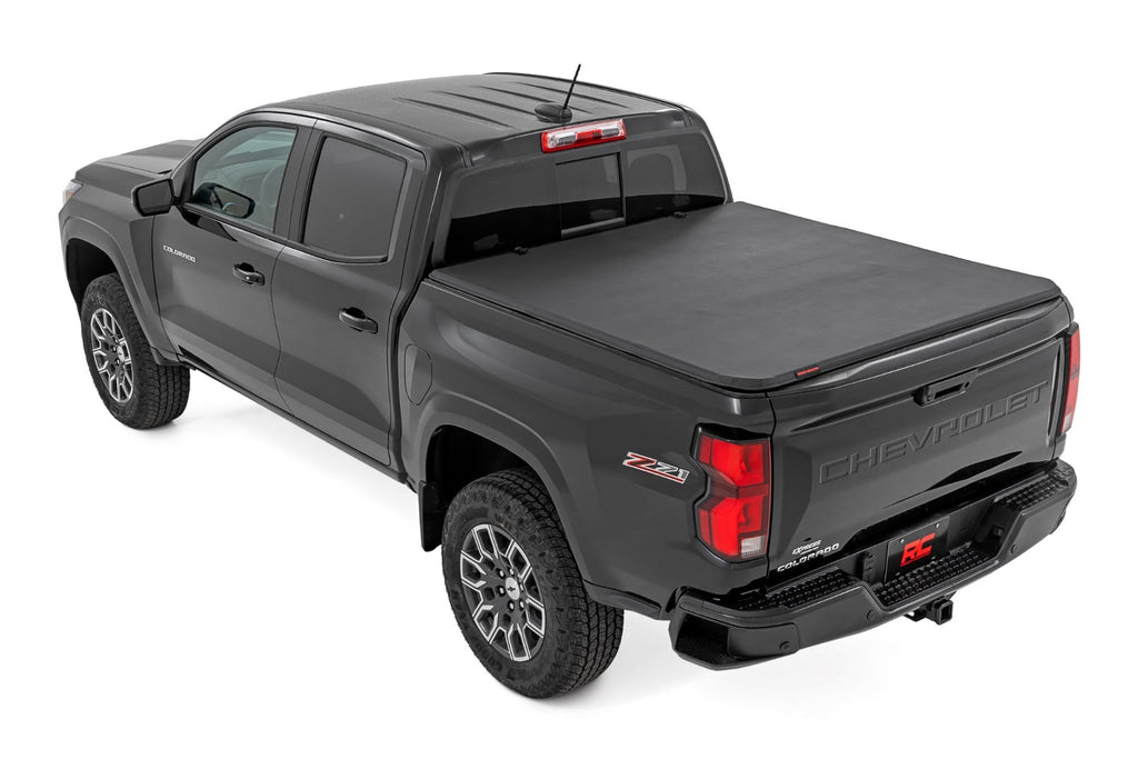 Soft Tri-Fold Bed Cover | 5' Bed | Chevy/GMC Canyon/Colorado 2WD/4WD (23-26) by Rough Country