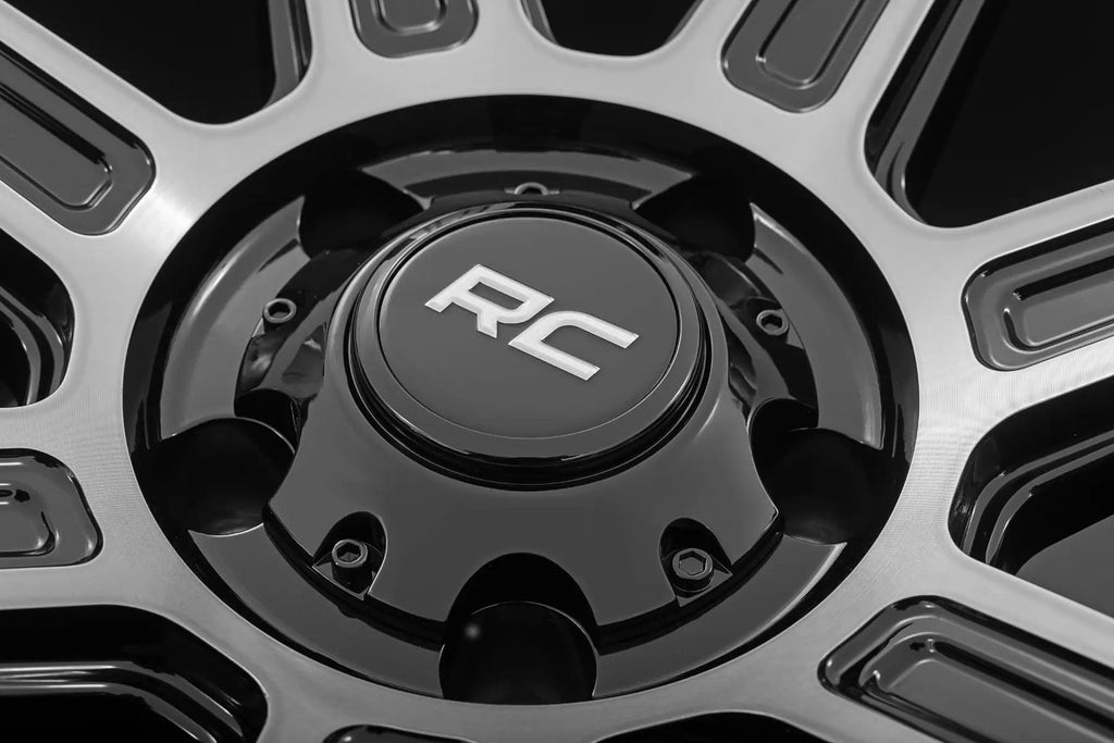 Rough Country 89 Series Wheel | One-Piece | Black Machined Gun Metal | 17x9 | 6x5.5 | -12mm by Rough Country