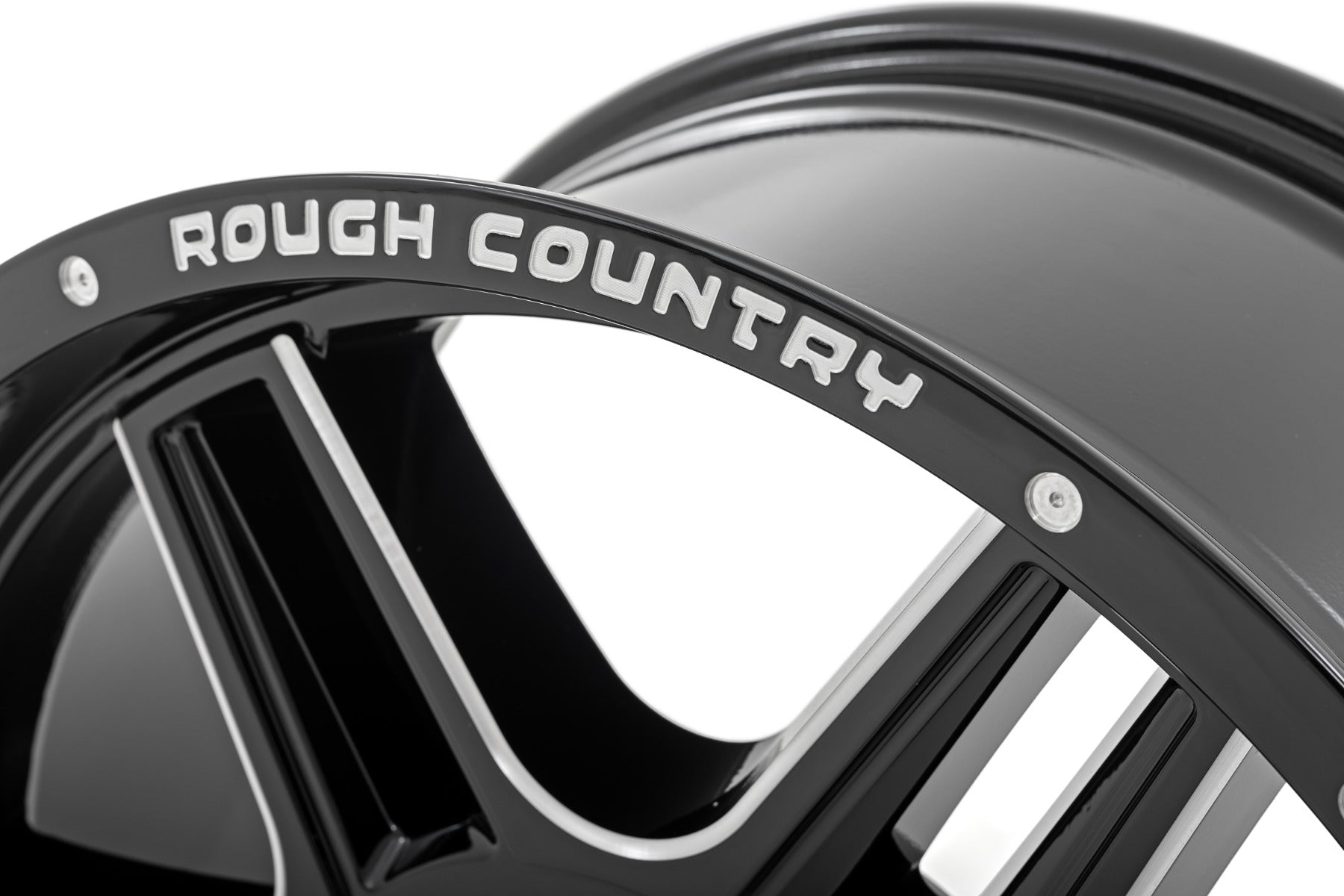 Rough Country 92 Series Wheel | Machined One-Piece | Gloss Black | 18x9 | 6x135 | +0mm by Rough Country