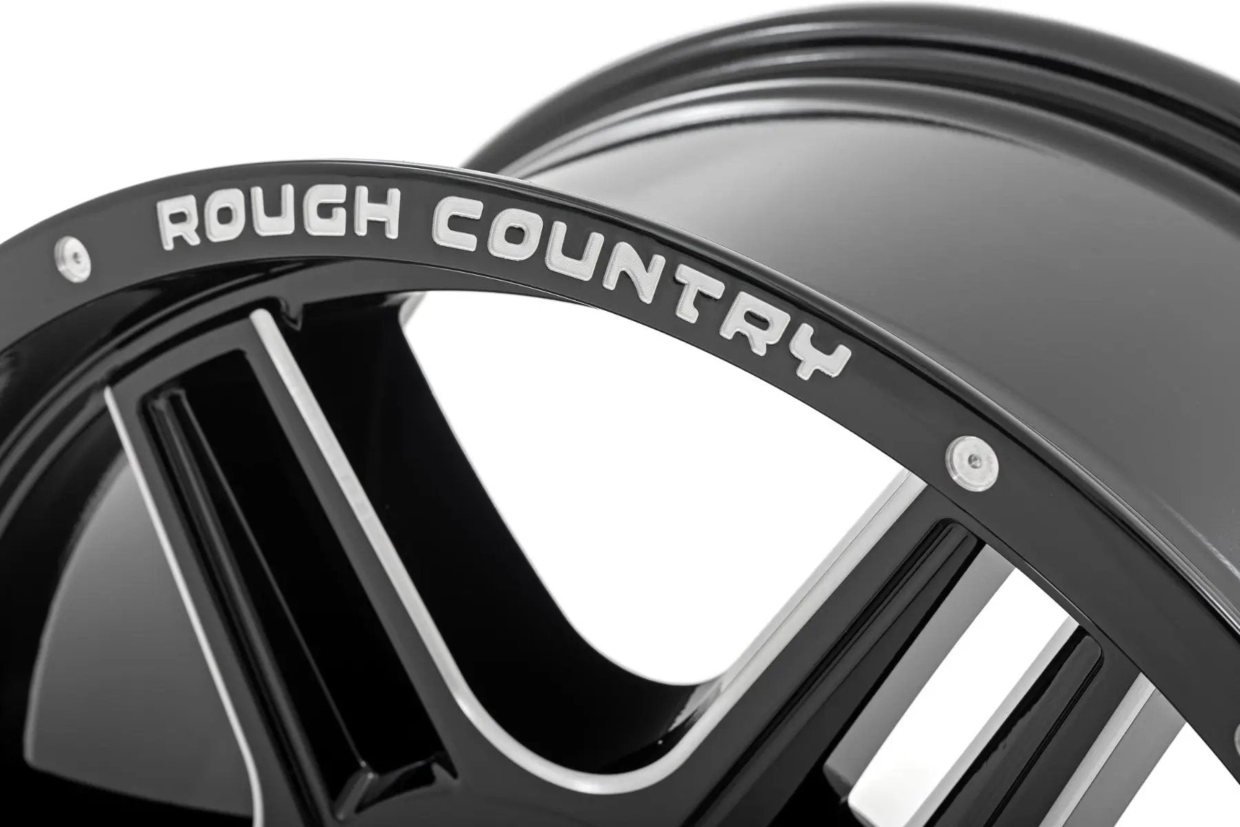 Rough Country 92 Series Wheel | Machined One-Piece | Gloss Black | 20x9 | 6x5.5 | +0mm by Rough Country