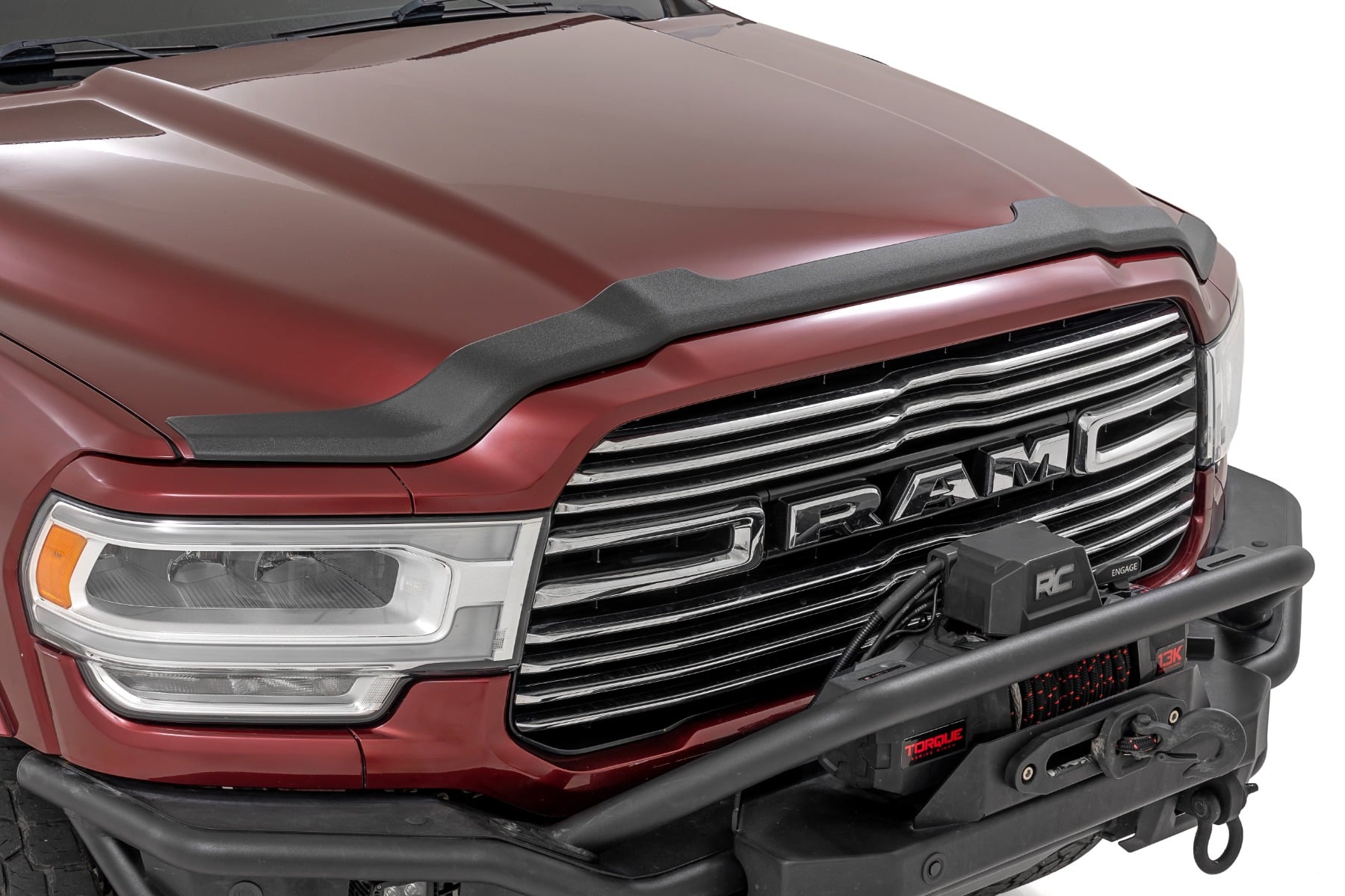Hood Protector | Gloss Black | Ram 2500/3500 2WD/4WD (2019-2026) by Rough Country