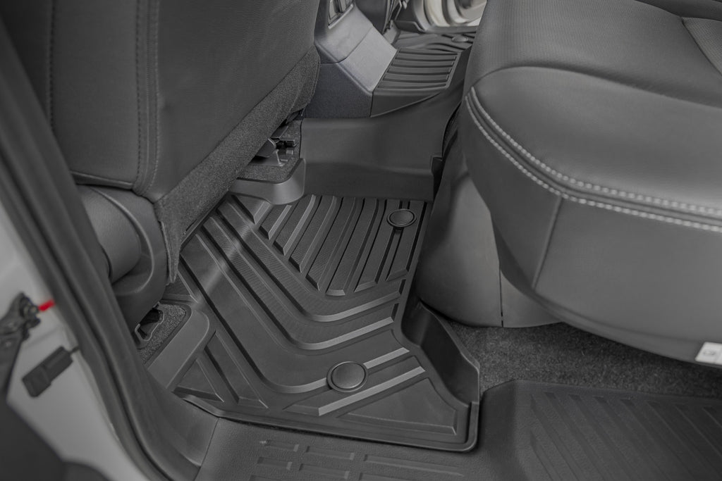 Flex-Fit Floor Mats | FR & RR | Toyota Land Cruiser 4WD (2024-2026) by Rough Country