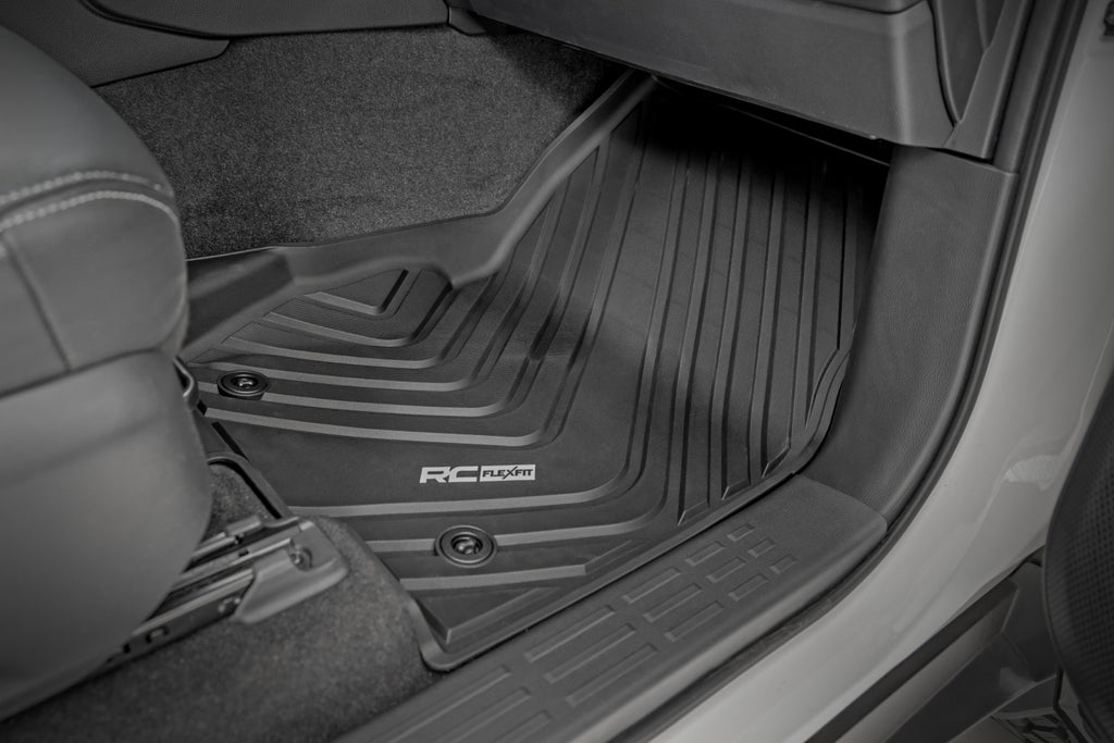 Flex-Fit Floor Mats | FR & RR | Toyota Land Cruiser 4WD (2024-2026) by Rough Country