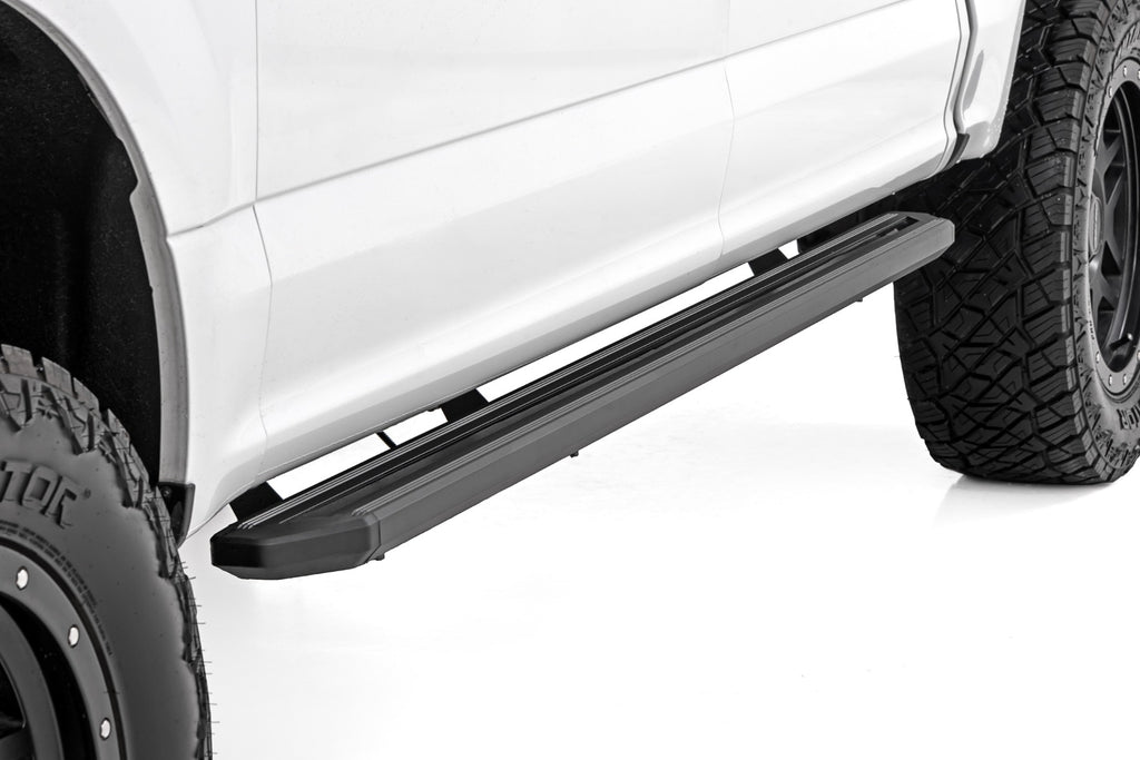 Multi-Color LED Running Boards | Crew Cab | Ford F-150/Lightning/F-250/F-350/Raptor (15-26) by Rough Country