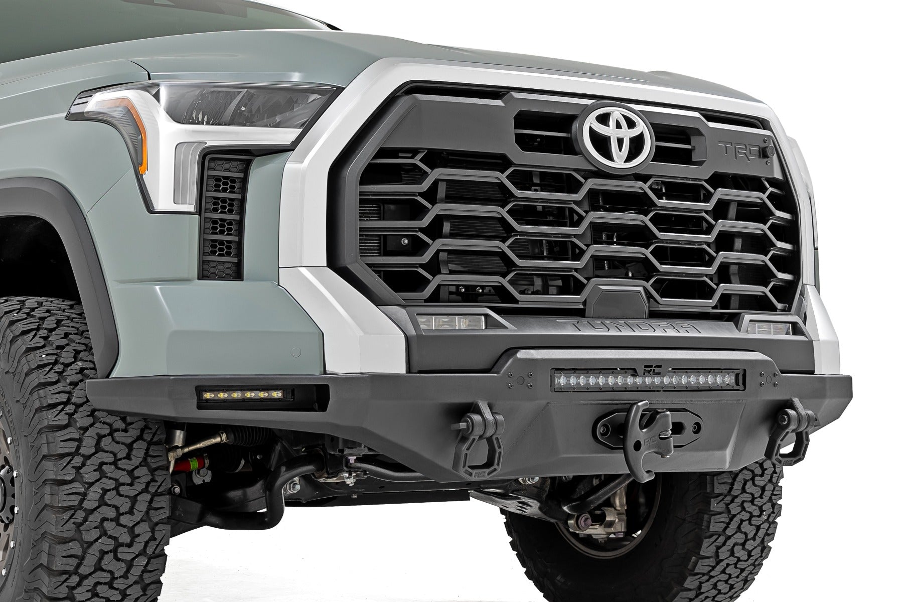 Hybrid Front Bumper | 12000S | Blk LED | Toyota Tundra 2WD/4WD (2022-2026) by Rough Country