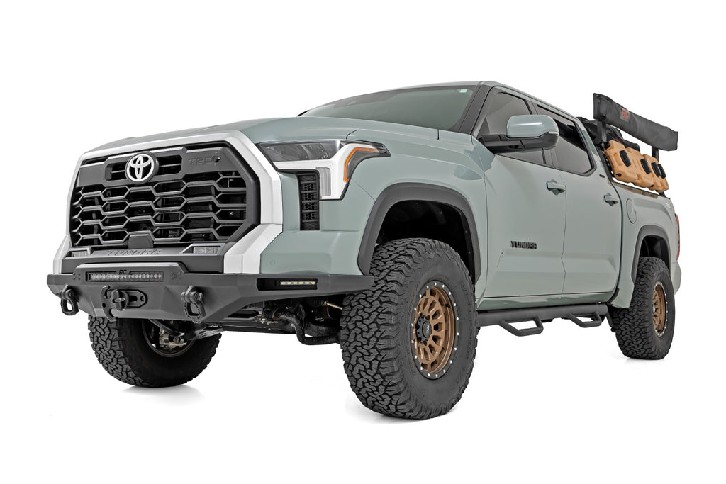 Hybrid Front Bumper | 12000S | Blk LED w/ Amber DRL | Toyota Tundra (22-26) by Rough Country