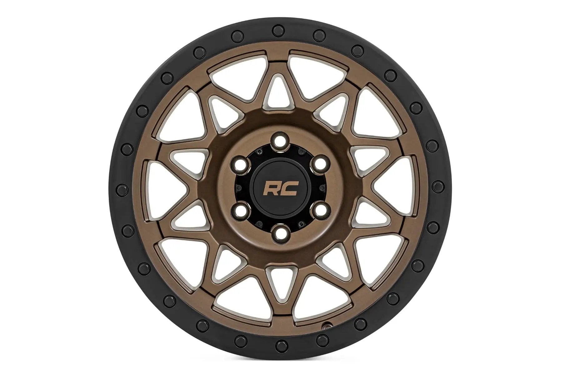 Rough Country 78 Series Wheel | Simulated Beadlock | Bronze/Black | 17x8.5 | 5x4.5 | +0mm