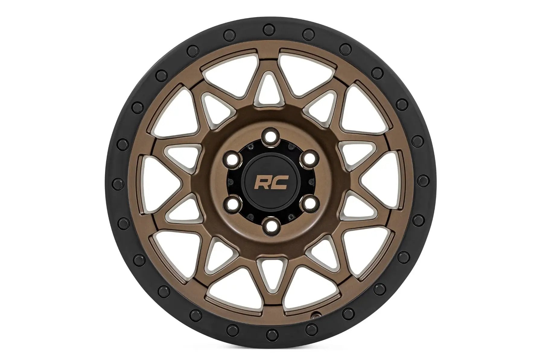 Rough Country 78 Series Wheel | Simulated Beadlock | Bronze/Black | 18x9 | 5x5 | 0mm