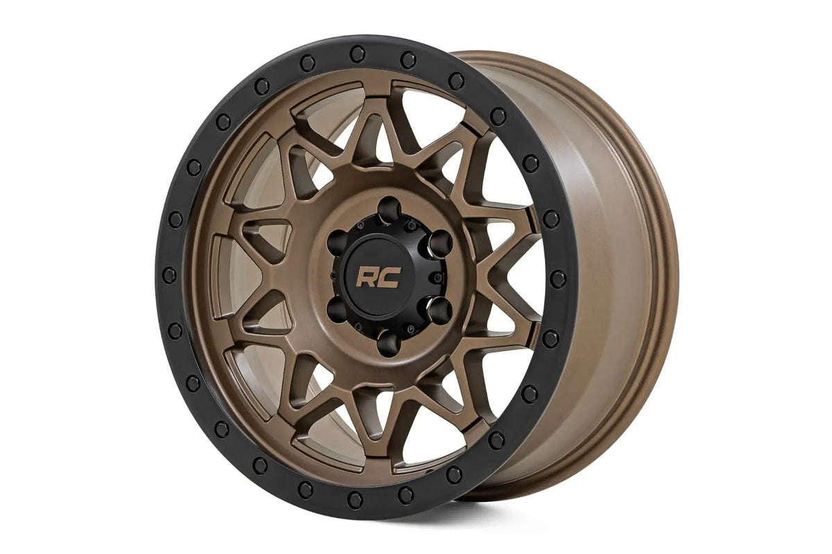 Rough Country 78 Series Wheel | Simulated Beadlock | Bronze/Black | 17x8.5 | 6x135 | +0mm