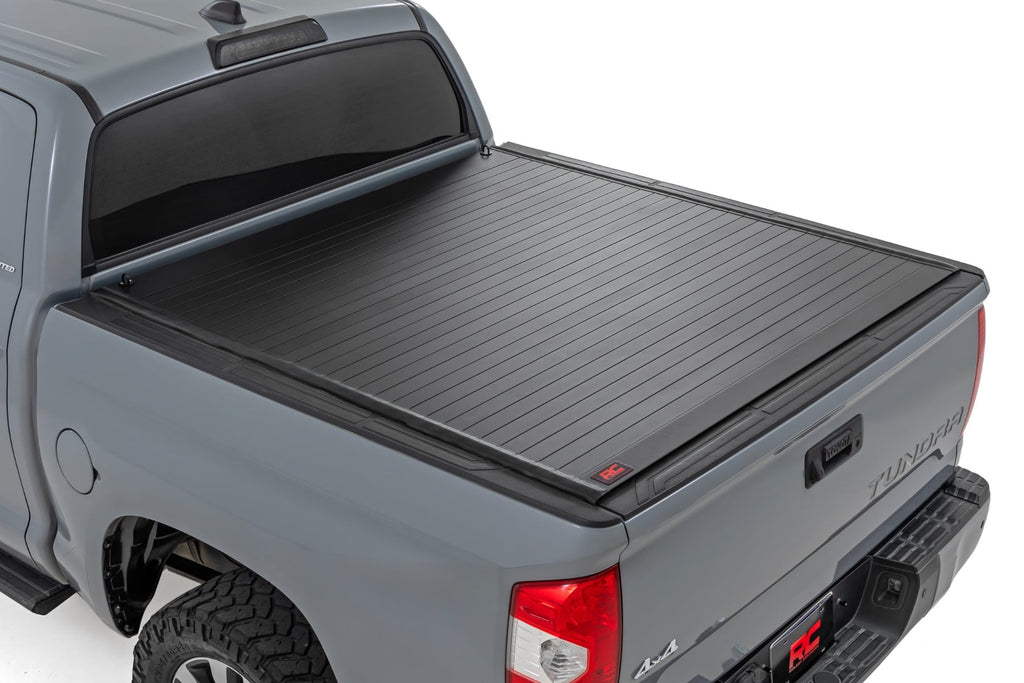 Hard Roll Up Bed Cover | 5'7" Bed | Toyota Tundra 2WD/4WD (2007-2021) by Rough Country