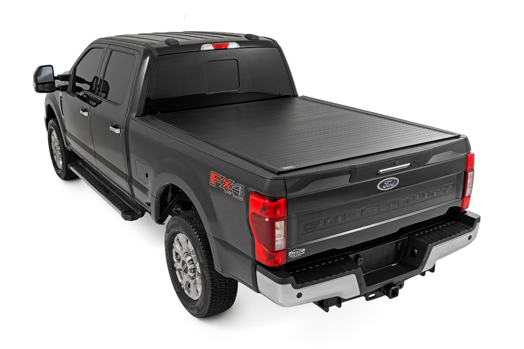 Hard Roll Up Bed Cover | 6'10" Bed | Ford F-250/F-350 Super Duty (17-26) by Rough Country
