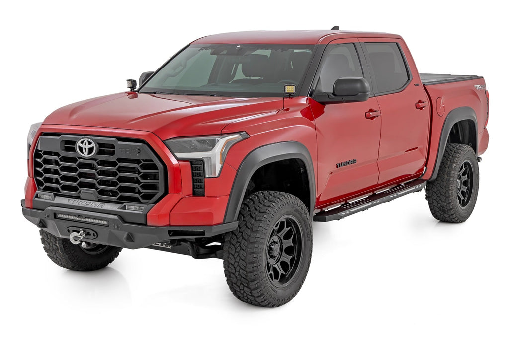 AC2 Running Boards | Amber/White | CrewMax | Toyota Tundra 2WD/4WD (22-26) by Rough Country