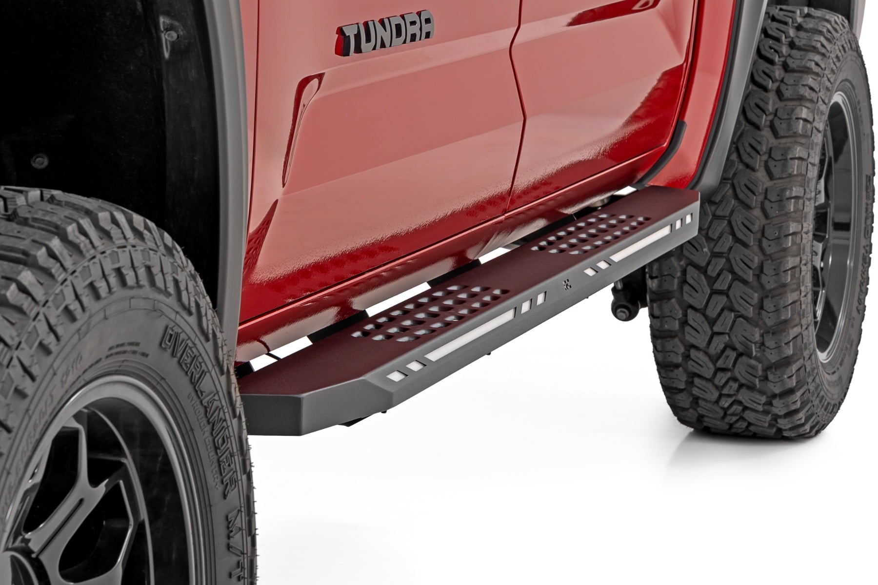 AC2 Running Boards | Amber/White | CrewMax | Toyota Tundra 2WD/4WD (22-26) by Rough Country