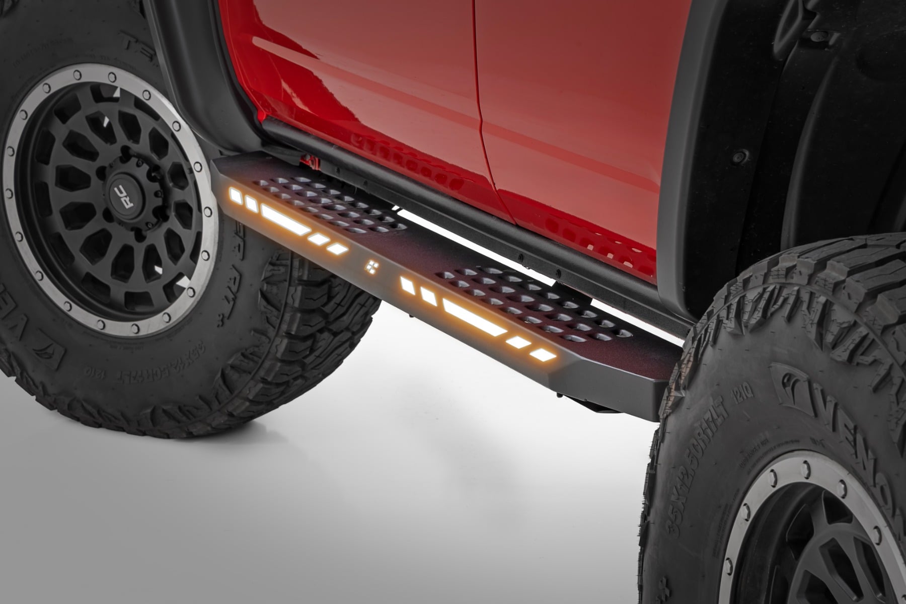 AC2 Running Boards | Amber/White | 4-Door | Ford Bronco 4WD (2021-2026) by Rough Country