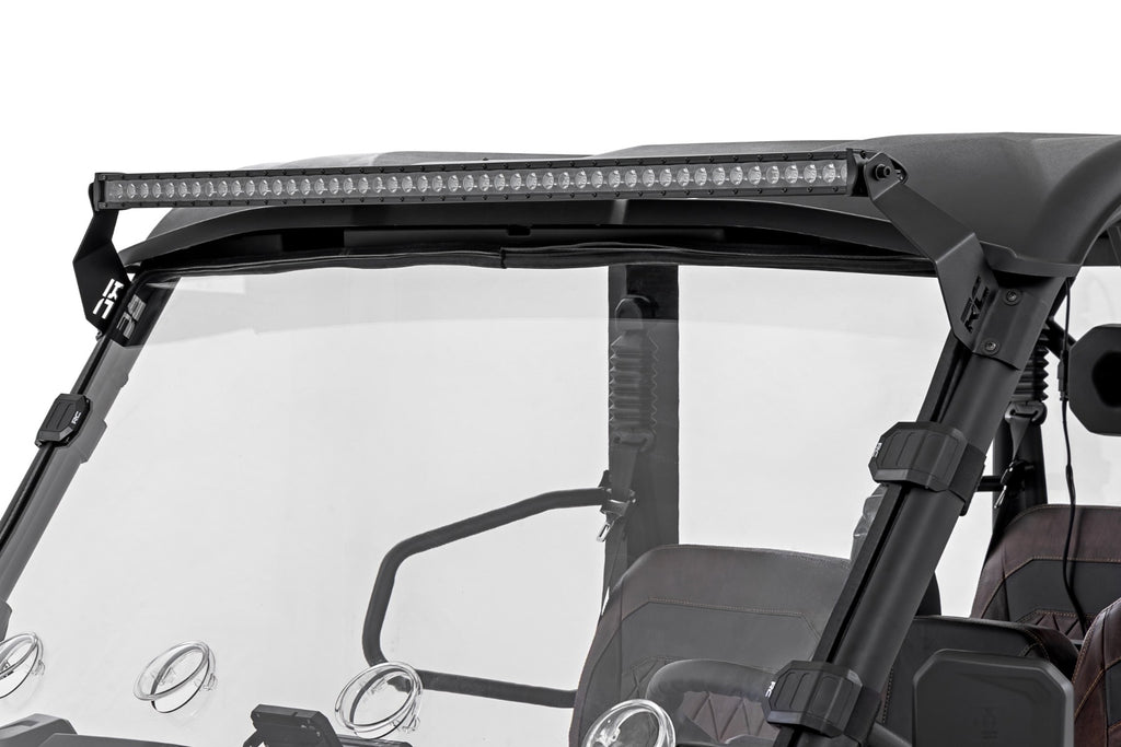 LED Light Mount | 50" Black Single Row | CFMOTO UFORCE U10 Pro by Rough Country