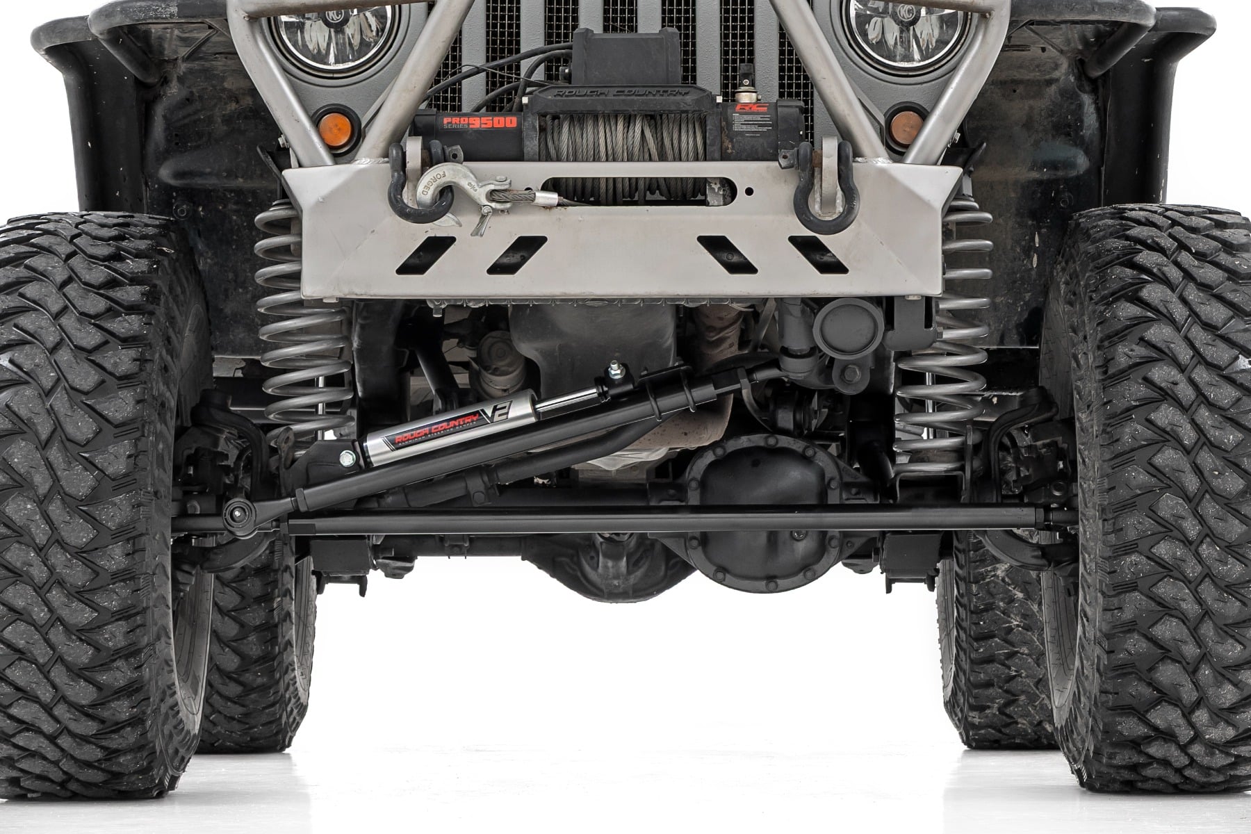 HD Steering Kit | V2 Stabilizer Combo | Jeep Cherokee XJ/Comanche MJ/Wrangler TJ by Rough Country