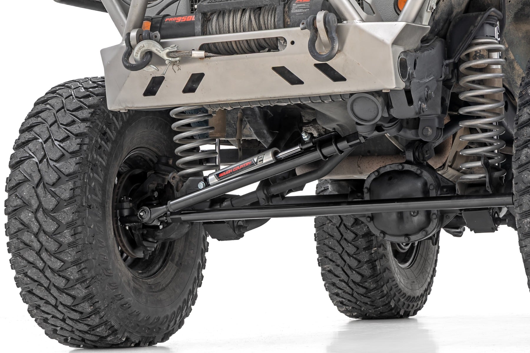 HD Steering Kit | V2 Stabilizer Combo | Jeep Cherokee XJ/Comanche MJ/Wrangler TJ by Rough Country