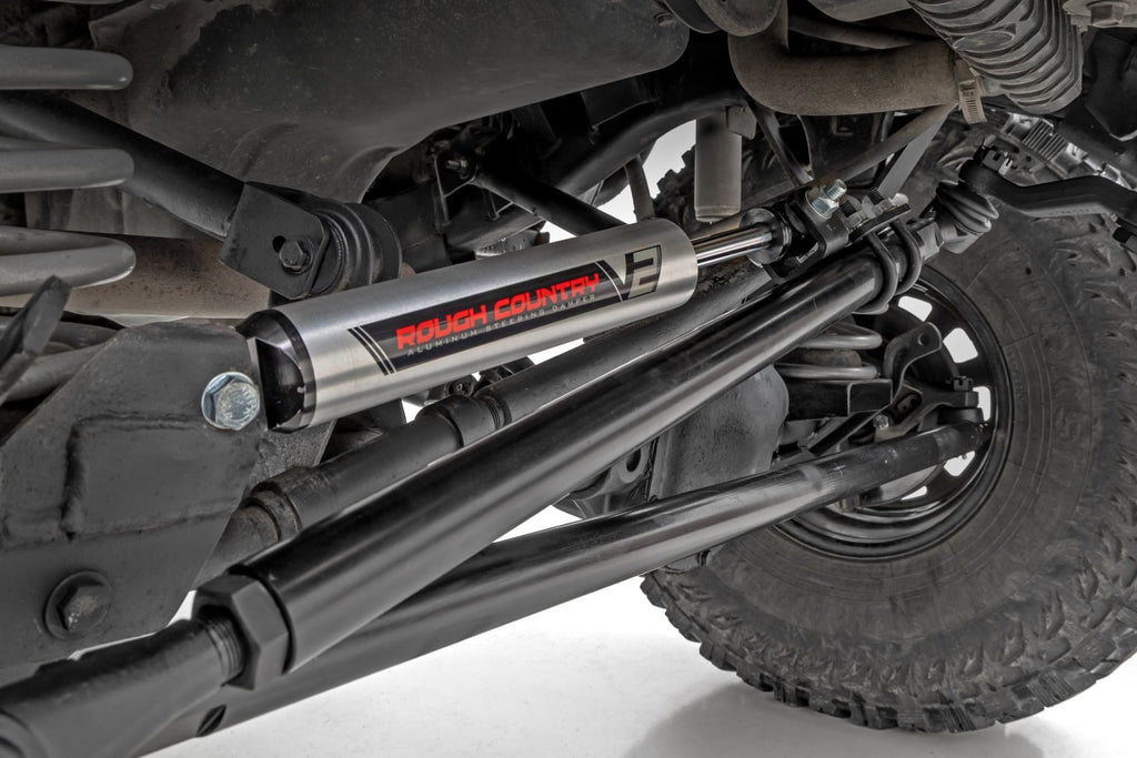 HD Steering Kit | V2 Stabilizer Combo | Jeep Cherokee XJ/Comanche MJ/Wrangler TJ by Rough Country