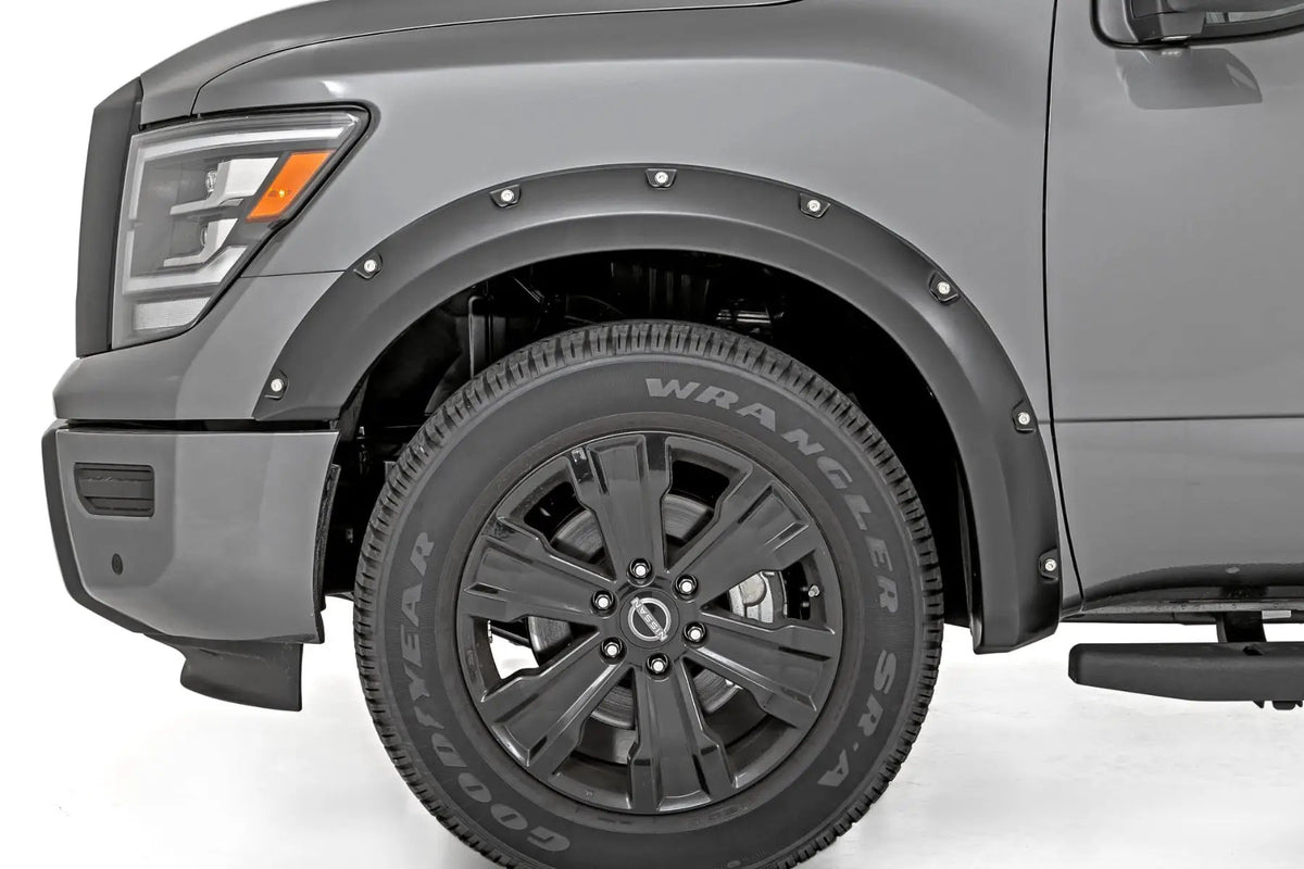 Pocket Fender Flares | Crew Cab | Nissan Titan 2WD/4WD (2017-2024) by Rough Country