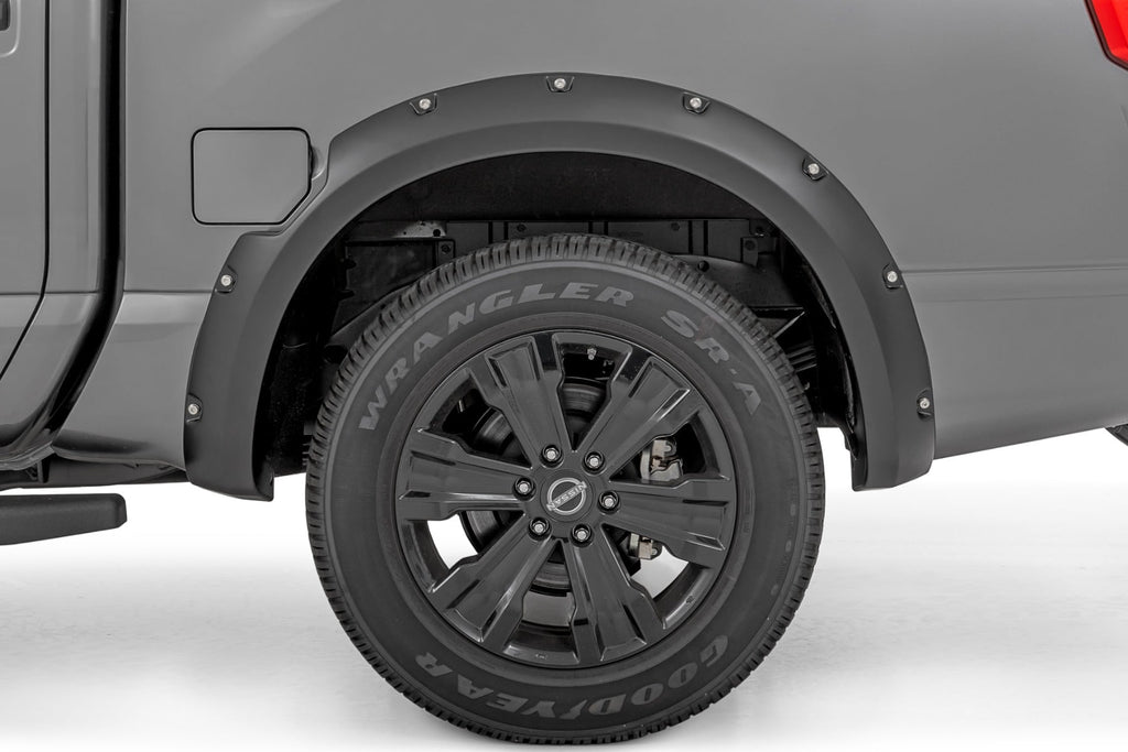 Pocket Fender Flares | Crew Cab | Nissan Titan 2WD/4WD (2017-2024) by Rough Country