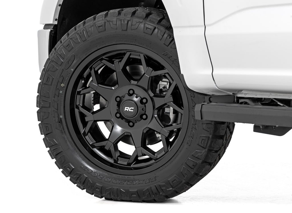Rough Country 80 Series Wheel | One-Piece | Semi Gloss Black | 20x9 | 8x165 | 0mm by Rough Country