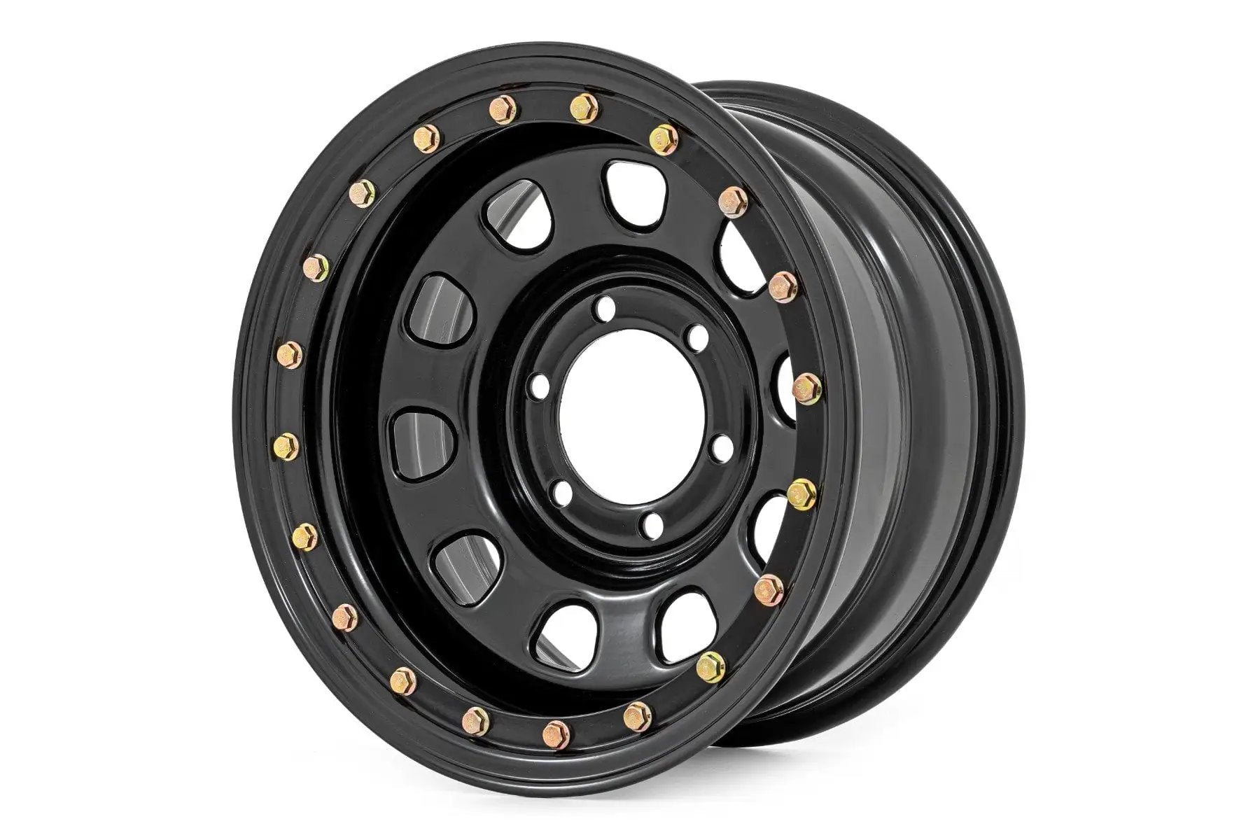 Steel Simulated Bead Lock Wheel | Black | 17x9 | 5x5 | 3.30 Bore | -12 by Rough Country