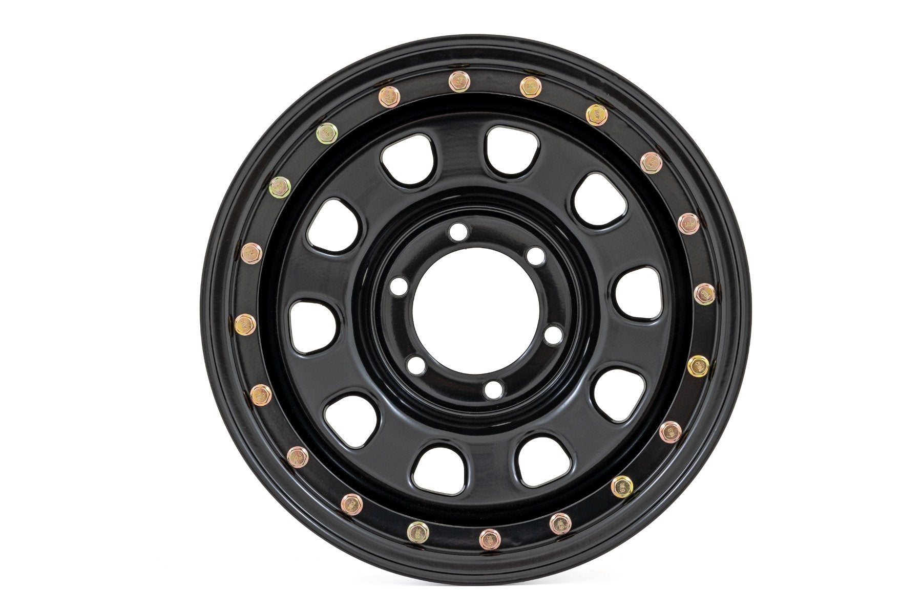 Steel Simulated Bead Lock Wheel | Black | 17x9 | 6x5.5 | 4.25 Bore | -12 by Rough Country