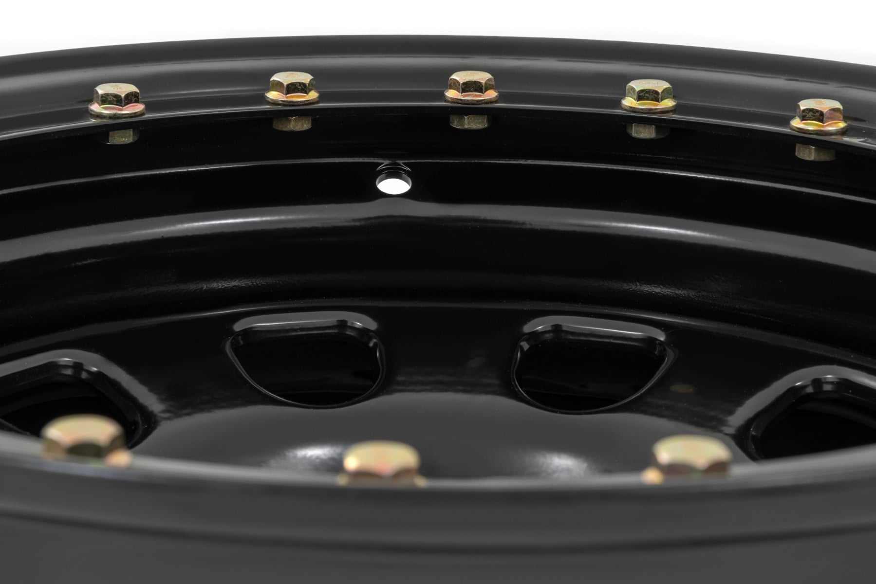 Steel Simulated Beadlock Wheel | Black | 15x8 | 5x4.5 | 3.30 Bore | -19 by Rough Country