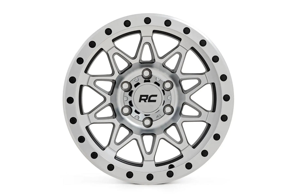 Rough Country 78 Series Wheel | Simulated Beadlock | Full Machine | 17x8.5 | 6x5.5 | +0mm by Rough Country