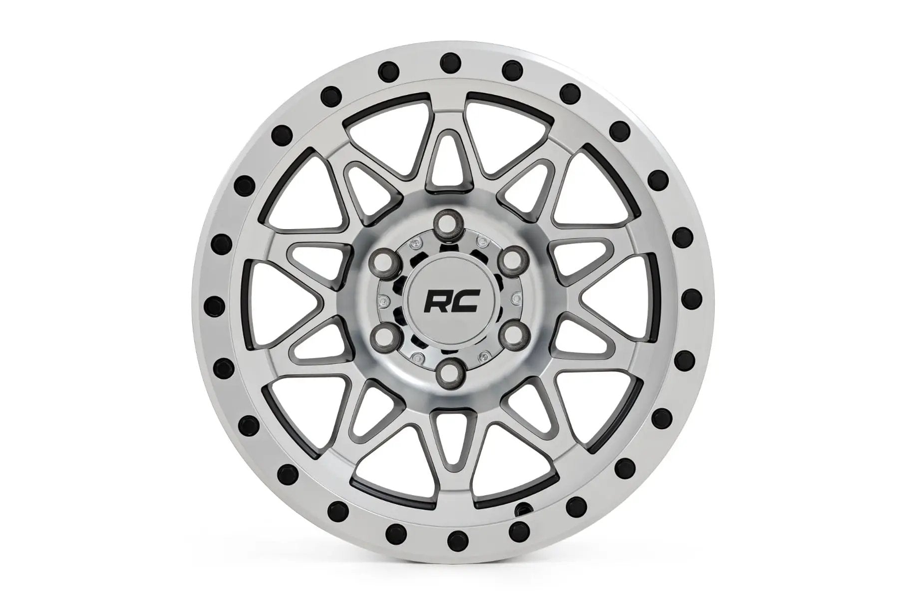 Rough Country 78 Series Wheel | Simulated Beadlock | Full Machine | 18x9 | 6x5.5 | -12mm by Rough Country