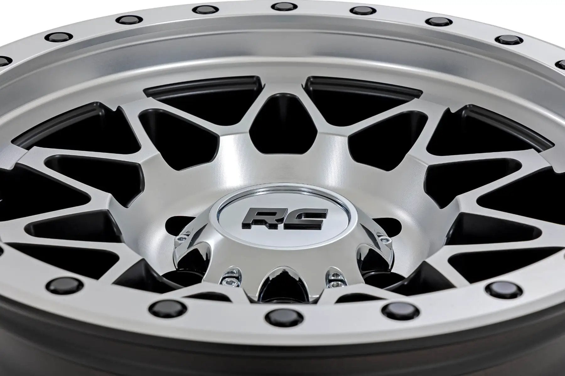 Rough Country 78 Series Wheel | Simulated Beadlock | Full Machine | 17x8.5 | 6x5.5 | +0mm by Rough Country