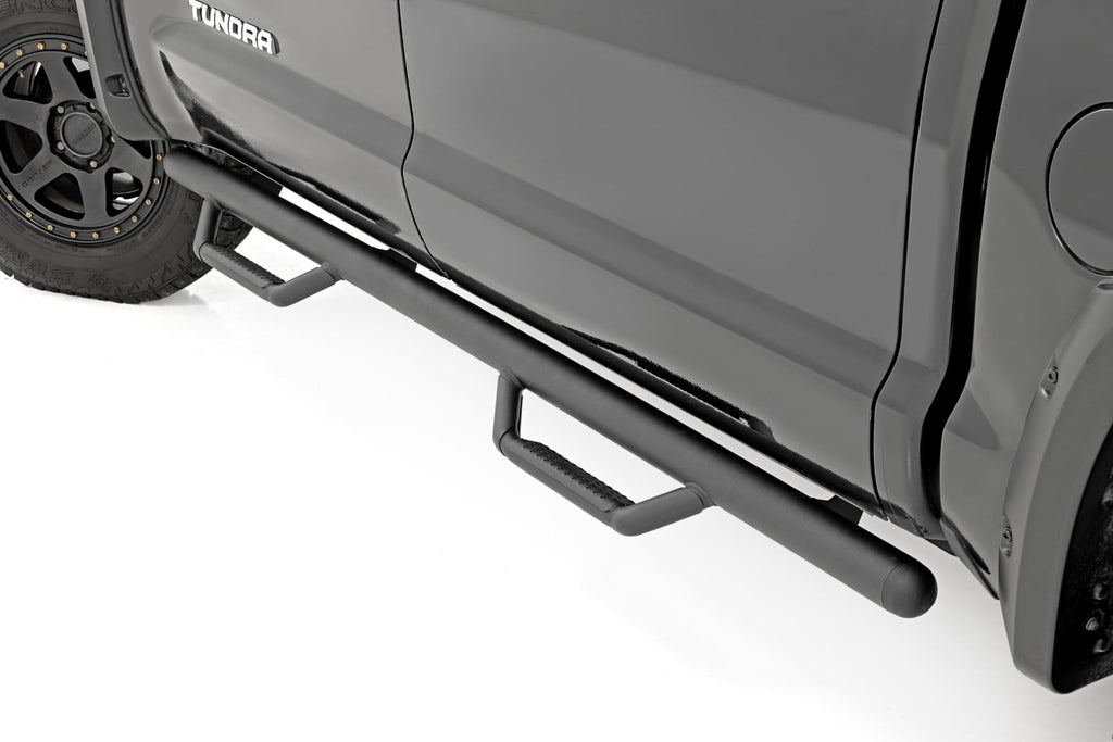 Nerf Steps | Cab Length | CrewMax | 5'7" Bed | Toyota Tundra 2WD/4WD (07-21) by Rough Country