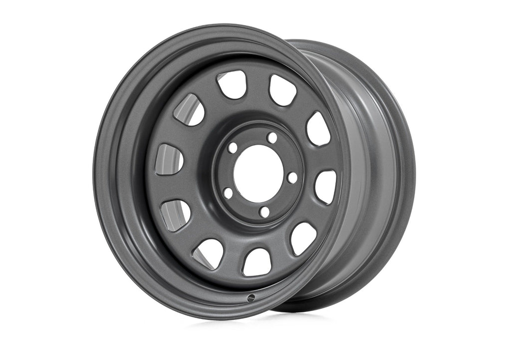 Steel Wheel | Gray | 15x10 | 5x4.5 | 3.30 Bore | -39 by Rough Country