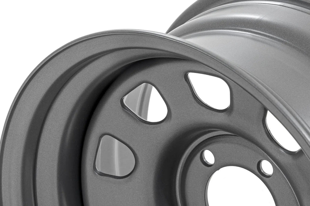 Steel Wheel | Gray | 17x9 | 5x5 | 3.30 Bore | -12 by Rough Country