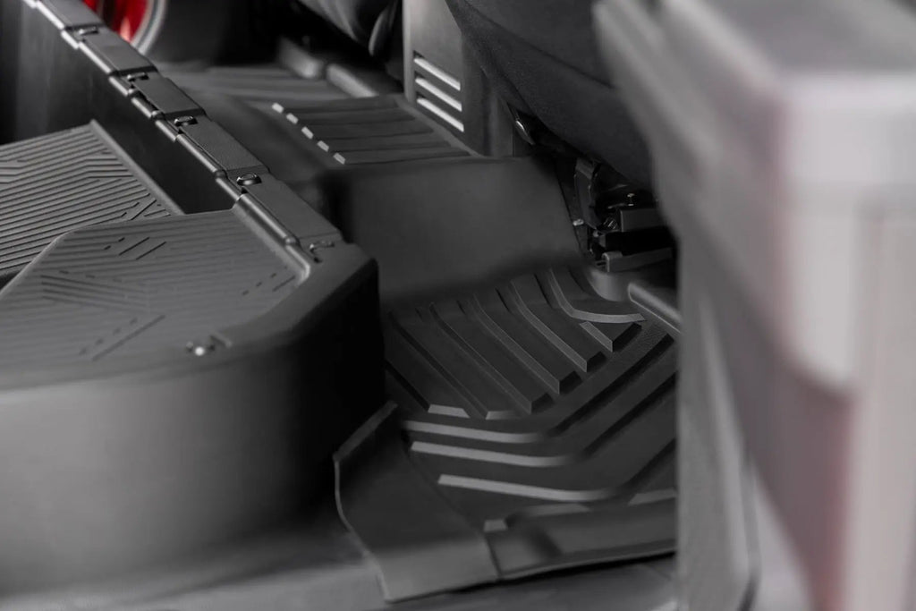 Flex Fit Floor Mats | Front & Rear | Crew | Toyota Tacoma 2WD/4WD (2024-2026) by Rough Country