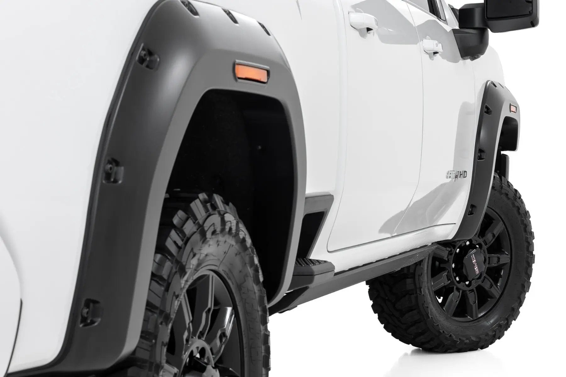 Pocket Fender Flares | GBA Black | GMC Sierra 2500 HD/Sierra 3500 HD (20-26) by Rough Country