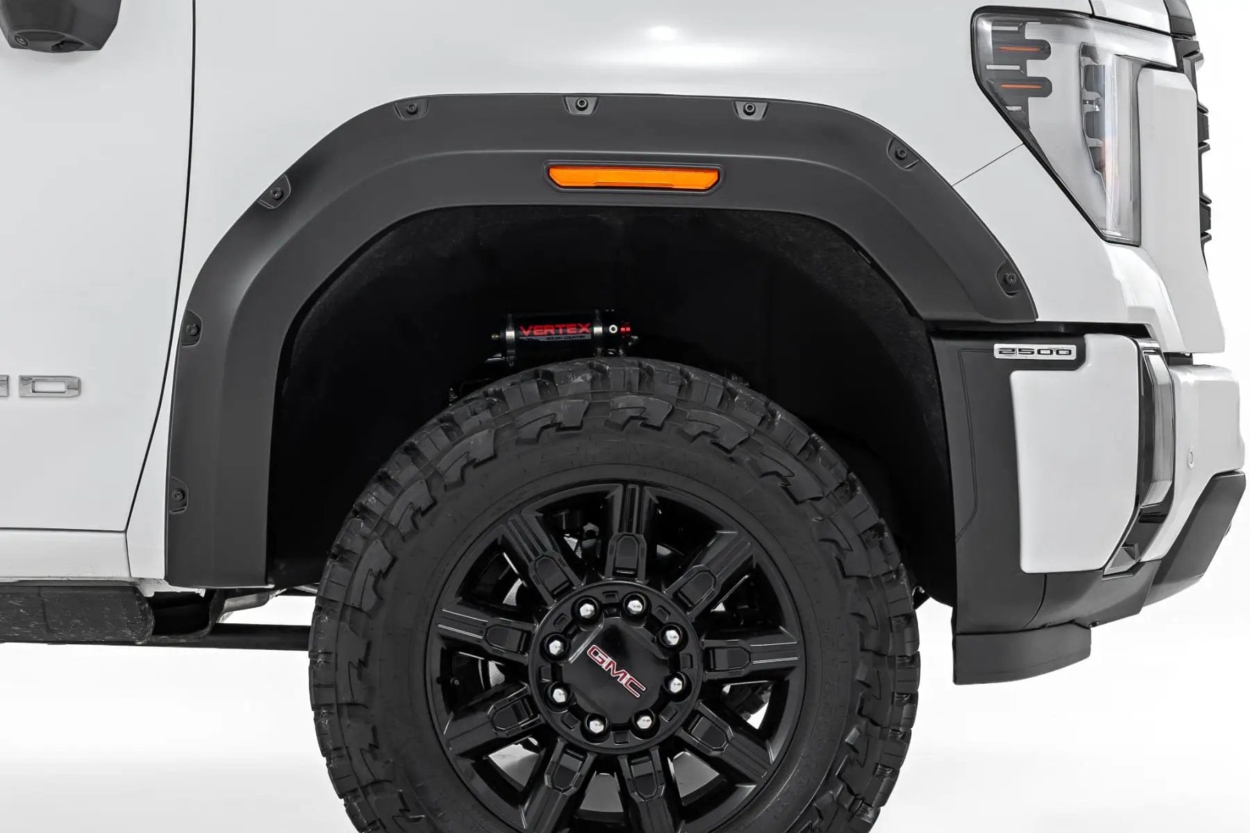 Pocket Fender Flares | GBA Black | GMC Sierra 2500 HD/Sierra 3500 HD (20-26) by Rough Country