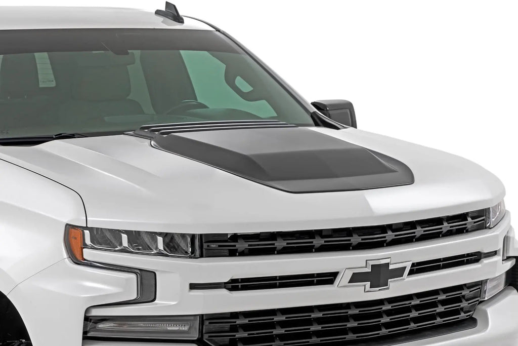Hood Scoop | GBA Black | Chevy Silverado 1500 2WD/4WD (2019-2026) by Rough Country