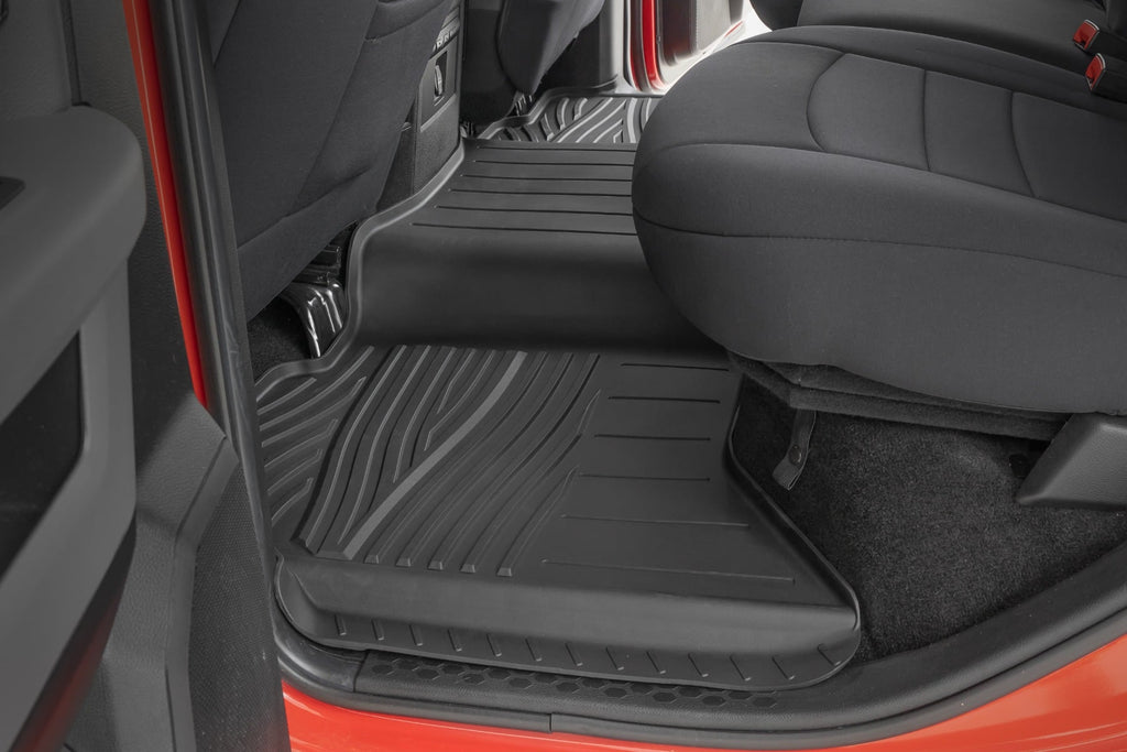 Flex-Fit Floor Mats | FR & RR | Crew Cab | Ram 1500 2WD/4WD (2012-2018 & Classic) by Rough Country