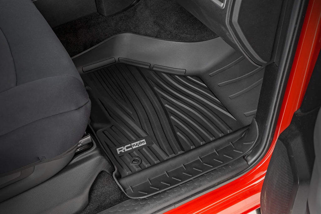 Flex-Fit Floor Mats | FR & RR | Crew Cab | Ram 1500 2WD/4WD (2012-2018 & Classic) by Rough Country