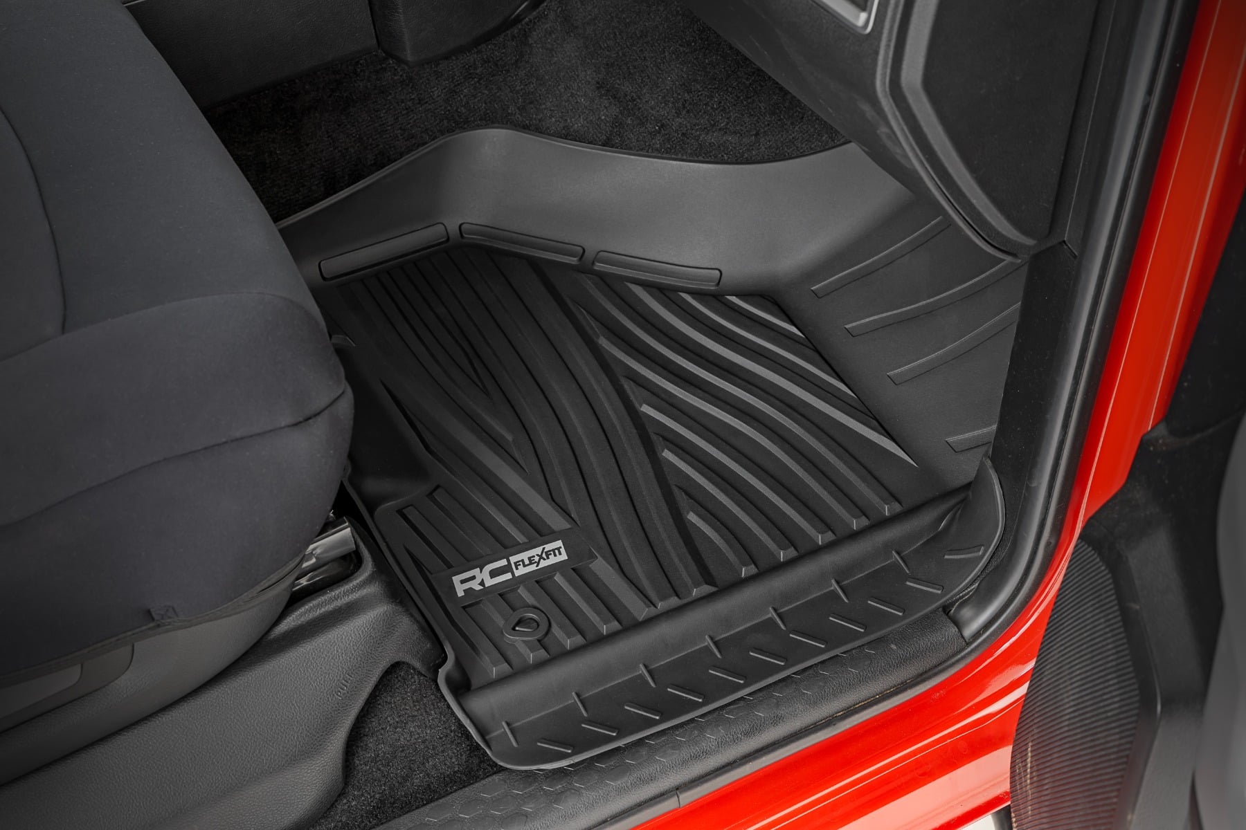 Flex-Fit Floor Mats | FR & RR | Crew Cab | Ram 1500 2WD/4WD (2012-2018 & Classic) by Rough Country