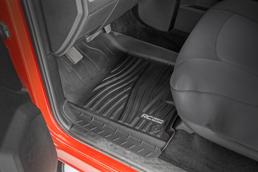 Flex-Fit Floor Mats | FR & RR | Crew Cab | Ram 1500 2WD/4WD (2012-2018 & Classic) by Rough Country