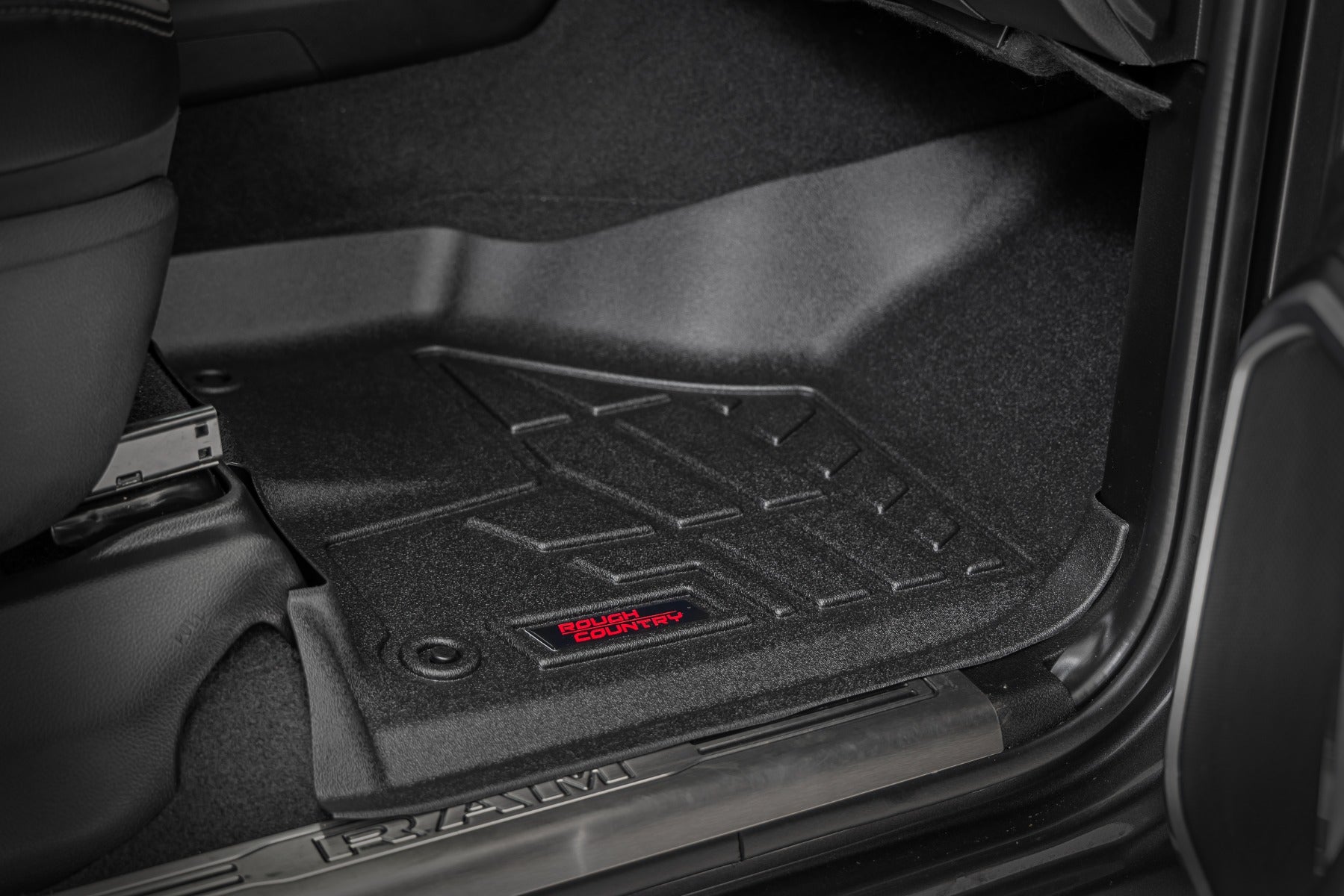 Sure-Fit Floor Mats | Front & Rear | Bucket | Crew | Ram 2500/3500 (19-26) by Rough Country